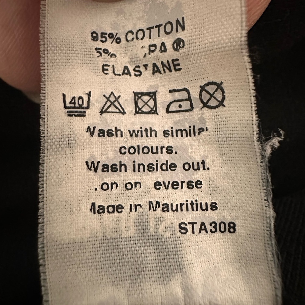 River Island Black 95% Cotton Leggings size 10 - Picture 8 of 8